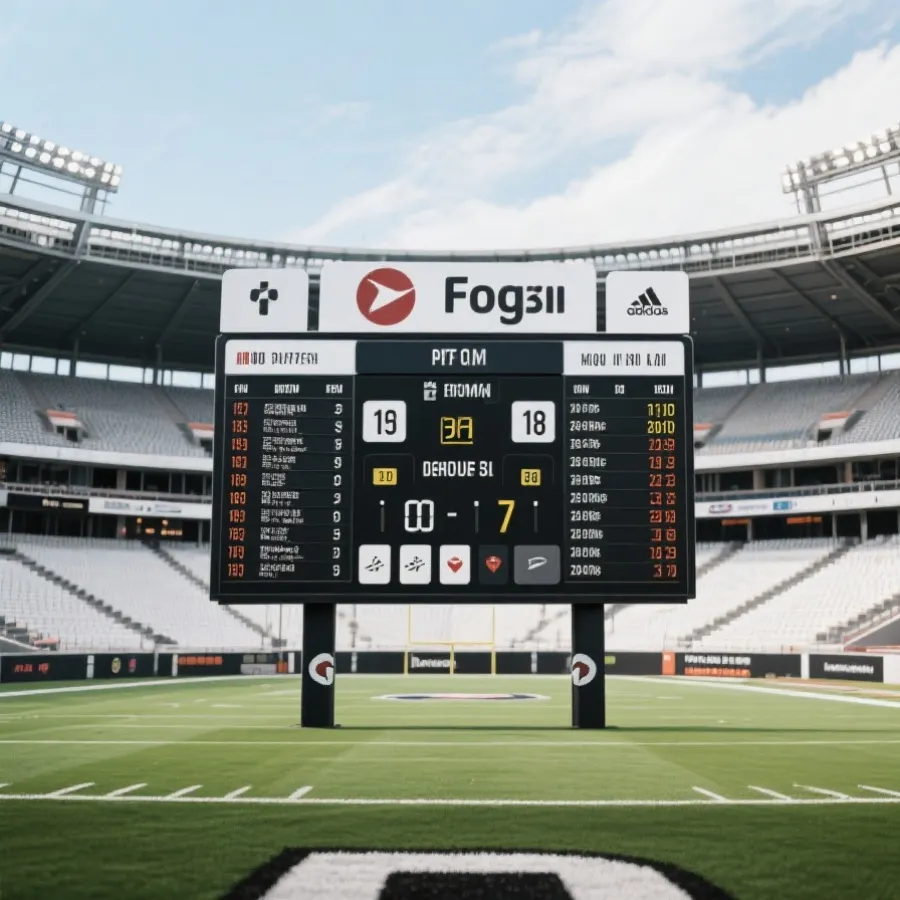 赛程与比分信息看板示意图